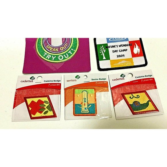 Girl Scout Patch Senior Cadette Bridging Day Camp Speak Out Badges Lot 6 ALL NEW - Picture 6 of 6